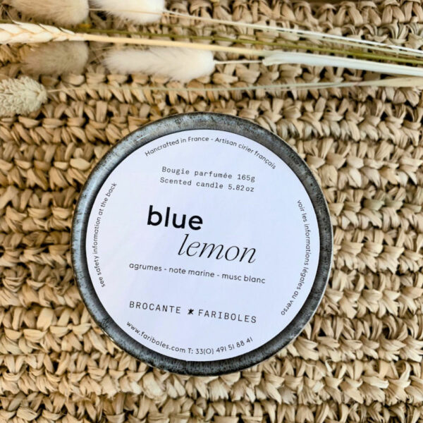 Bougie blue lemon 2