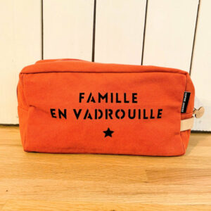 Trousse oscar famille en vadrouille terracotta