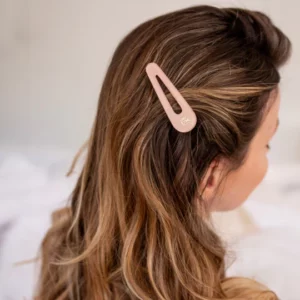 bachca barrettes cheveux rose dragee
