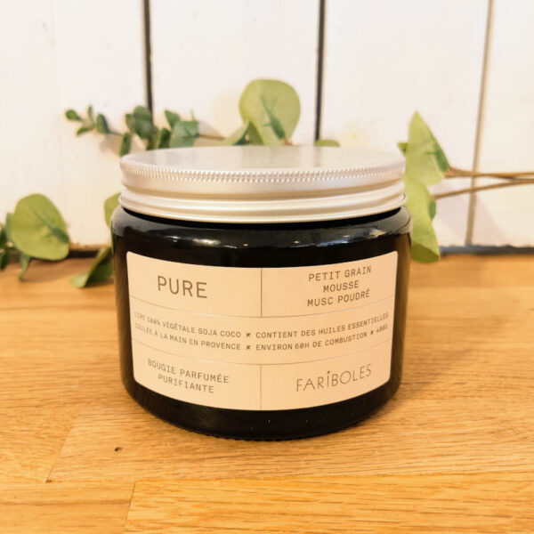 bougie pure 400g fariboles