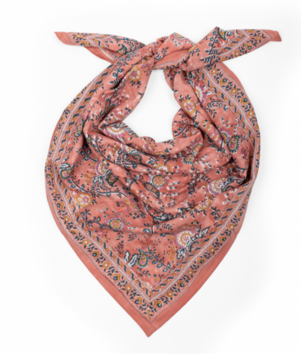 grand foulard indien capri peche (1)