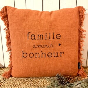 Coussin fancy 45x45 famille amour bonheur 2