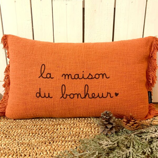 coussin fancy slub maison du bonheur