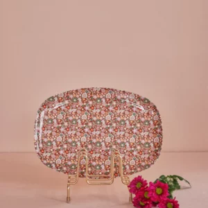 Plat rectangulaire Fall floral print