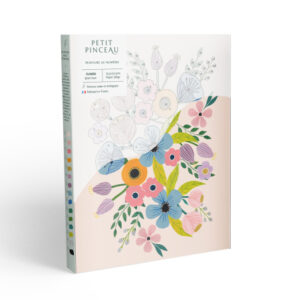 coffret peinture au numero flowers par artiisan