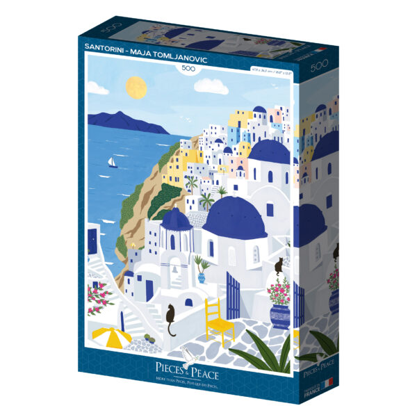 pieces peace santorin puzzle 500 pieces.99005 2.fs