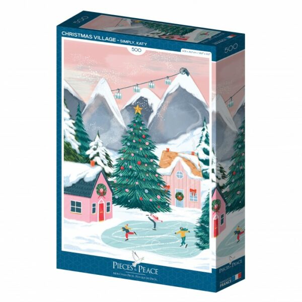 pieces peace village de noel puzzle 500 pieces.95918 2.700